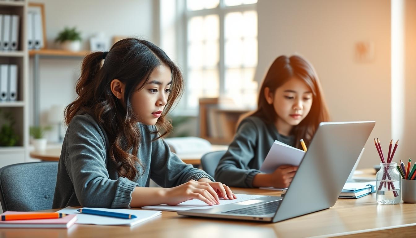 Organized study environment supporting productive learning