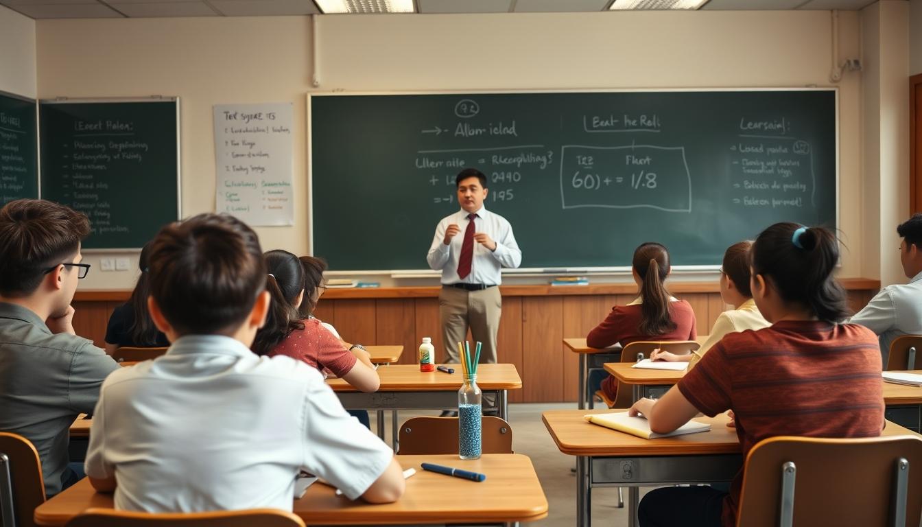 Students working in research laboratory